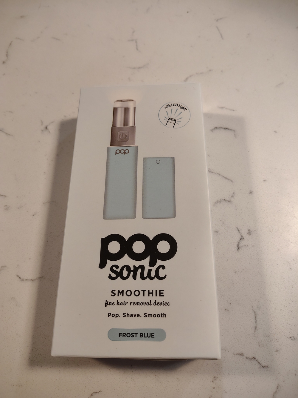 Pop Sonic Smoothie Frost Blue Fine Hair Removal Tool